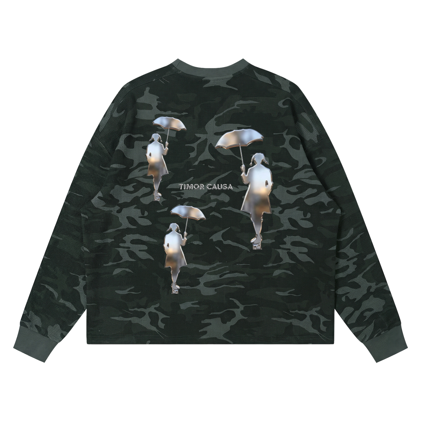 Unisex Waffle Boxy Long Sleeve T-Shirt