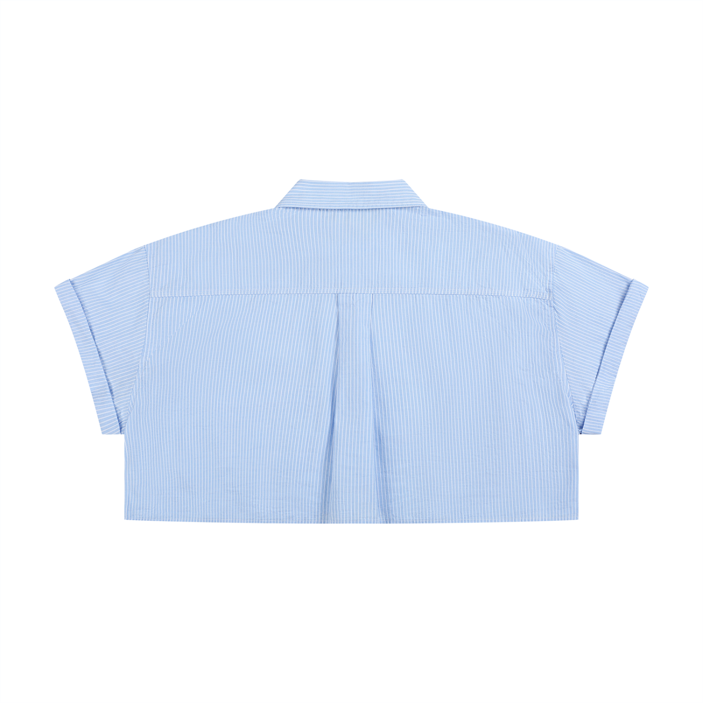 The Parisian Correspondence Striped Cropped Button Down