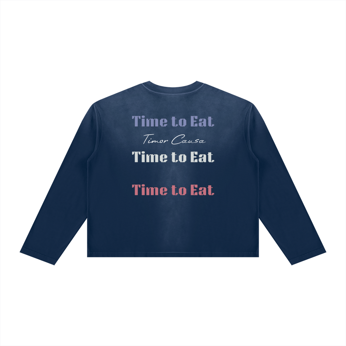 Time To Eat Sunfade Boxy Long Sleeve Tee
