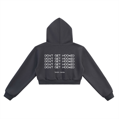 Fishing Addict Cropped Hoodie