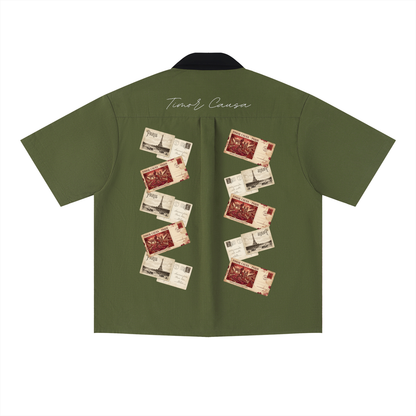 Unisex Color Block Short Sleeve Shirt