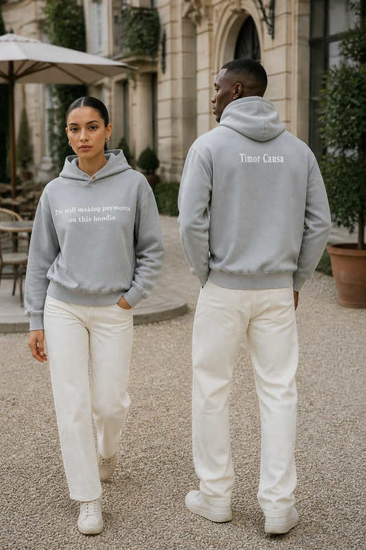 Payments Frayed Enzyme Washed Hoodie