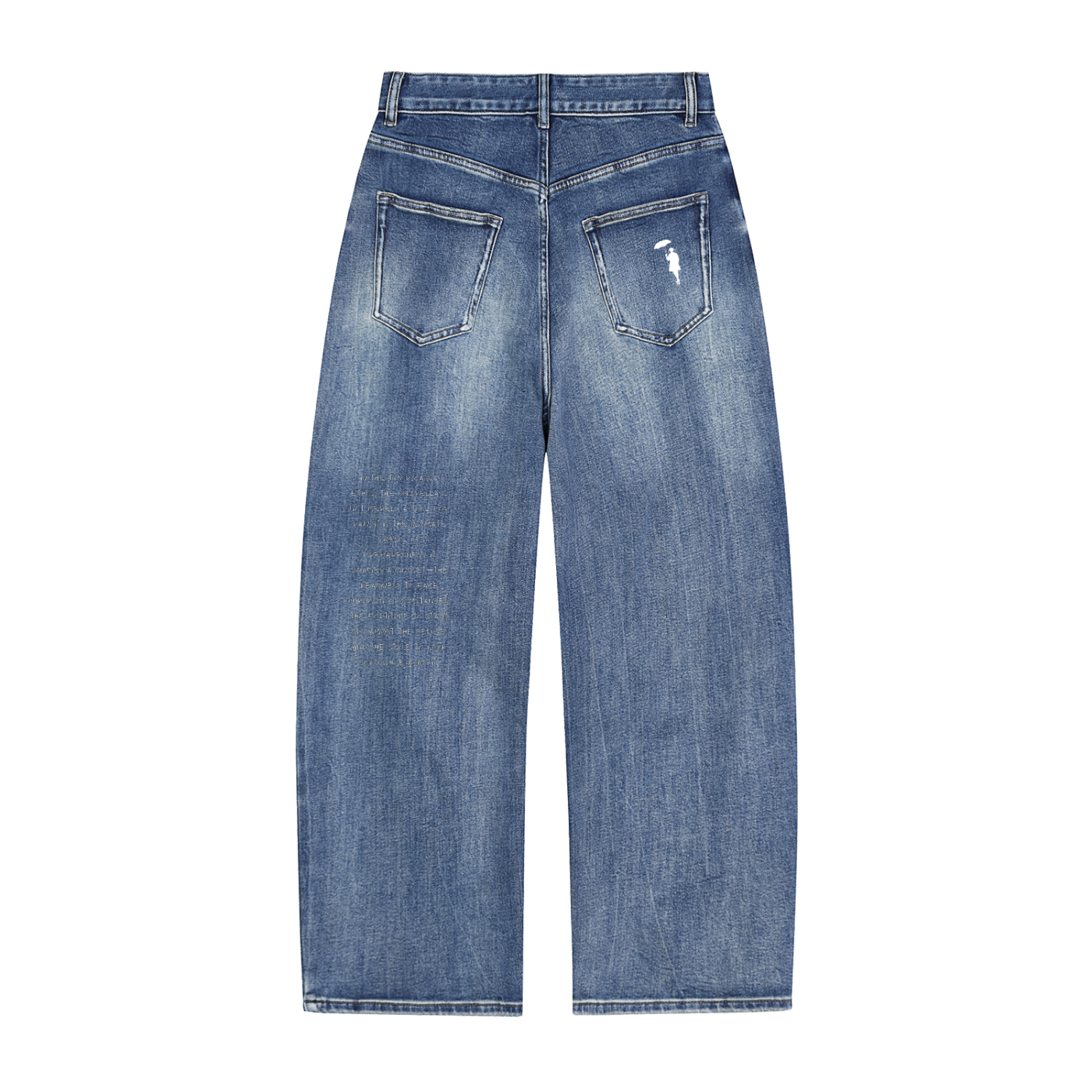 Quad Umbrella Wide-Leg Denim
