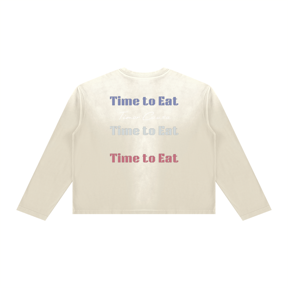 Time To Eat Sunfade Boxy Long Sleeve Tee