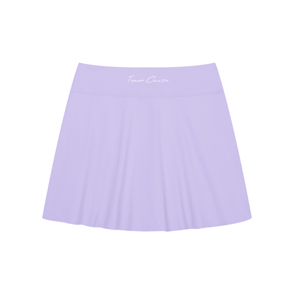 Women's A-Line Contrast Panel Slit Skirt