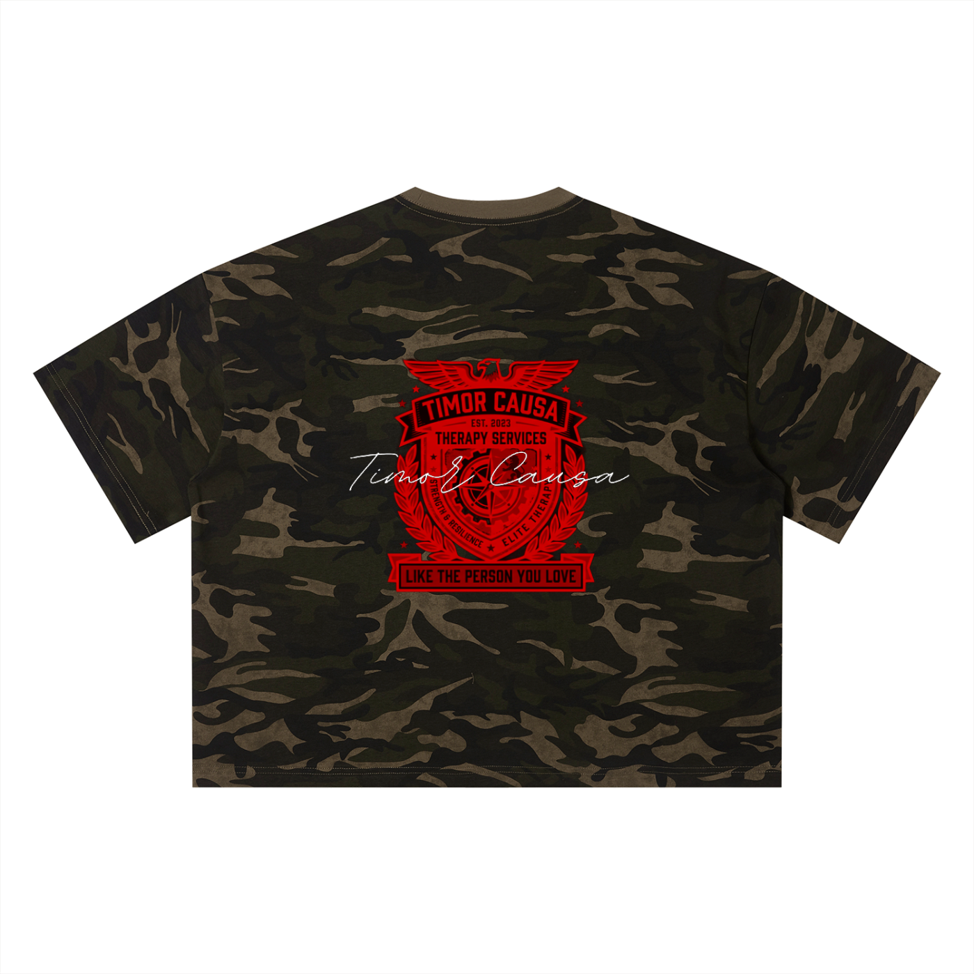 Unisex Camo Boxy T-Shirt