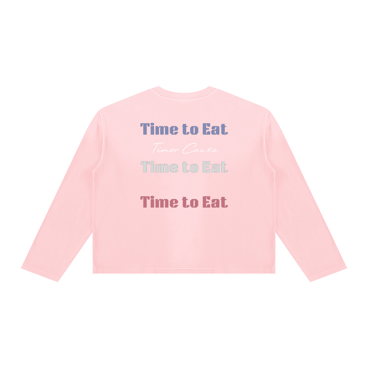 Time To Eat Sunfade Boxy Long Sleeve Tee