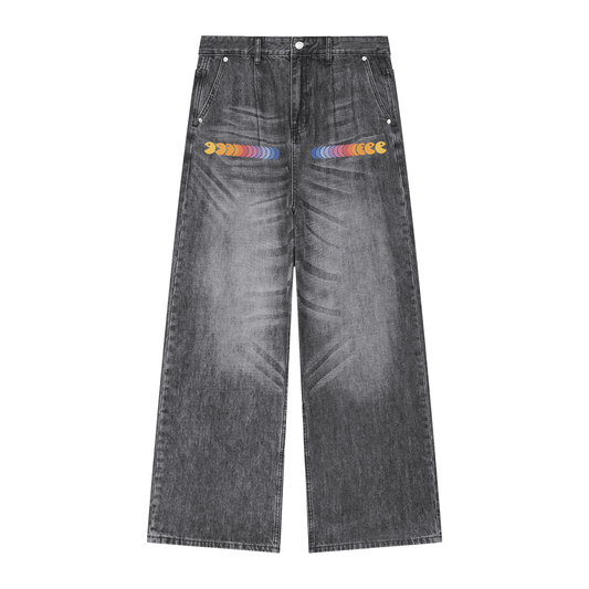 Time to Eat Vintage Wash Denim Jeans