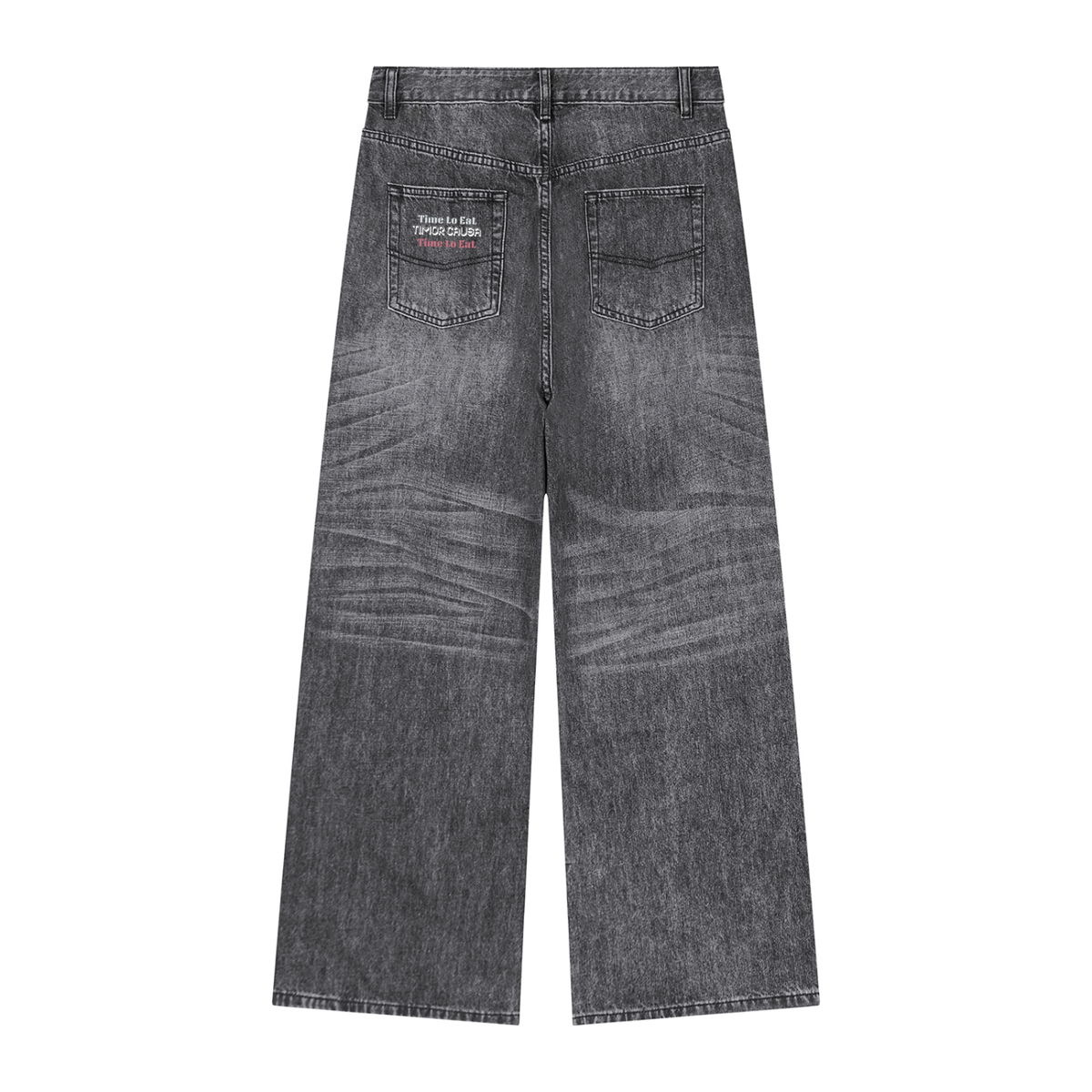 Time to Eat Vintage Wash Denim Jeans