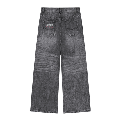 Time to Eat Vintage Wash Denim Jeans