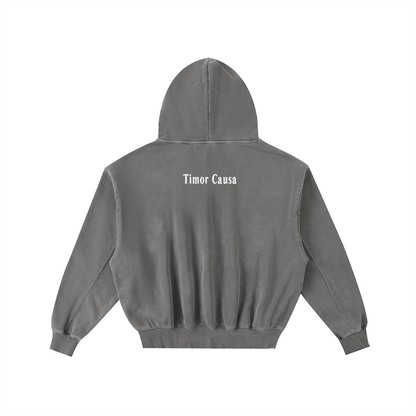 Payments Frayed Enzyme Washed Hoodie