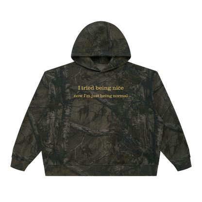 Nice Normal Camo Waffle Hoodie