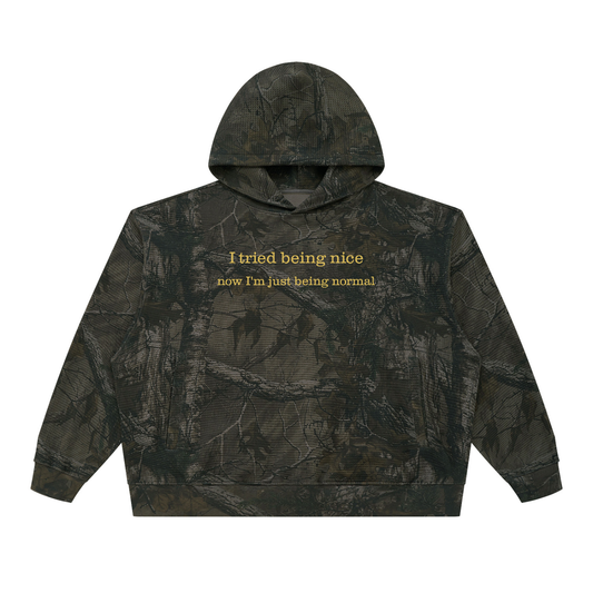 Nice Normal Camo Waffle Hoodie