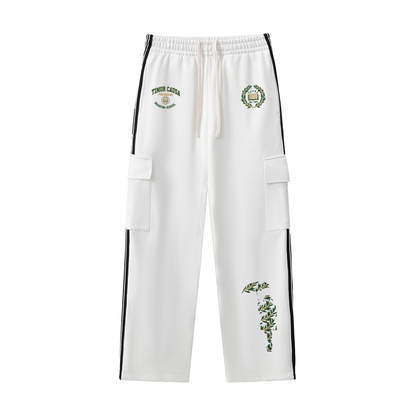 Residency Cargo Sweatpants (Ivory White)