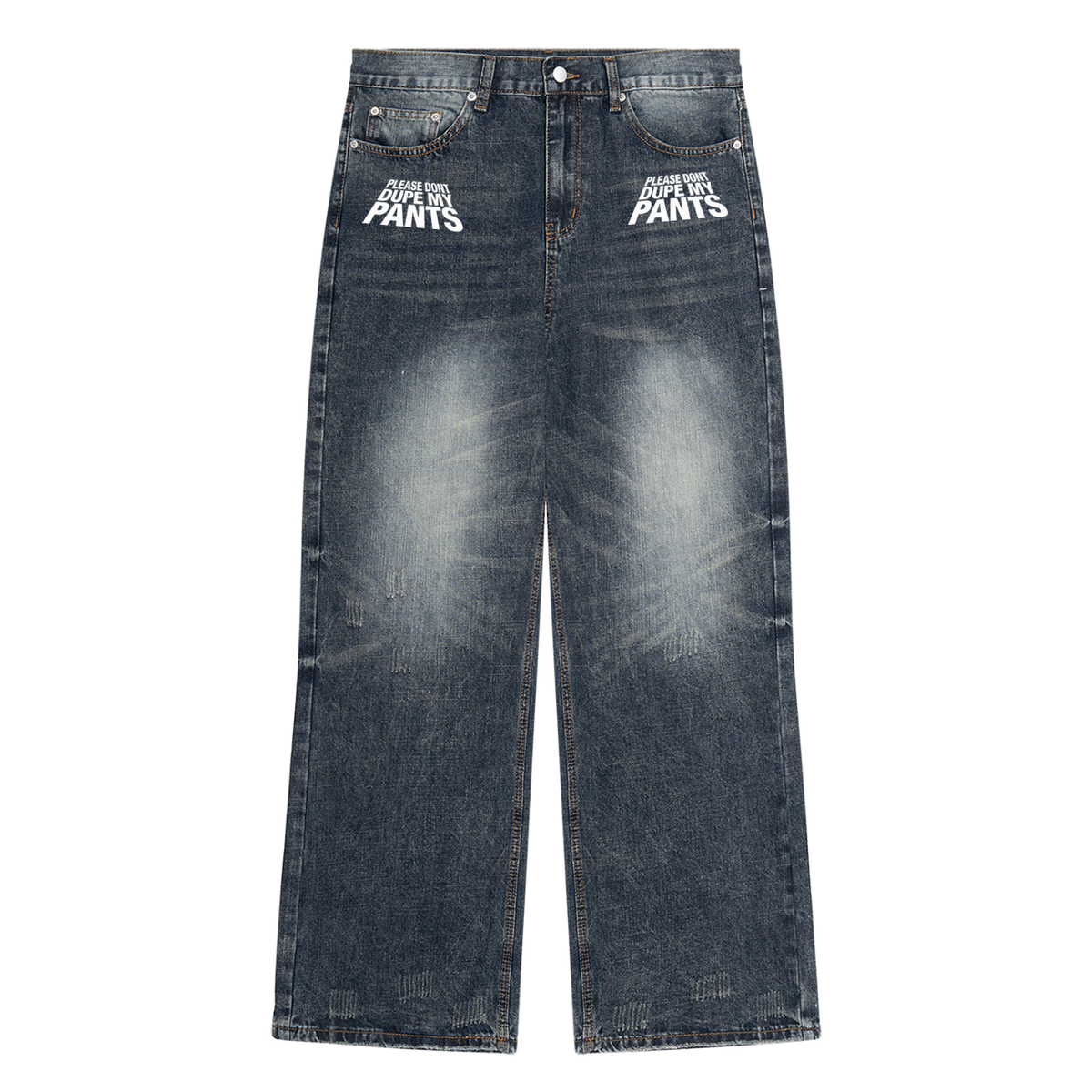 Please Don't Dupe My Vintage Wash Denim Jeans