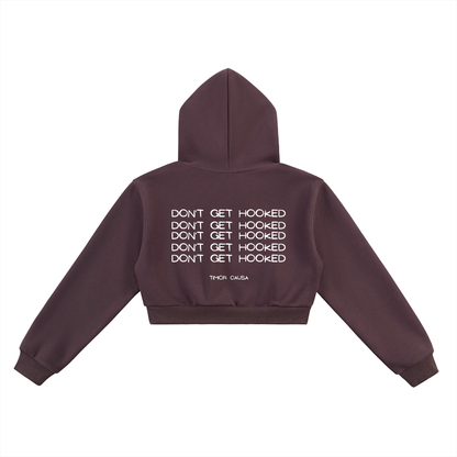 Fishing Addict Cropped Hoodie