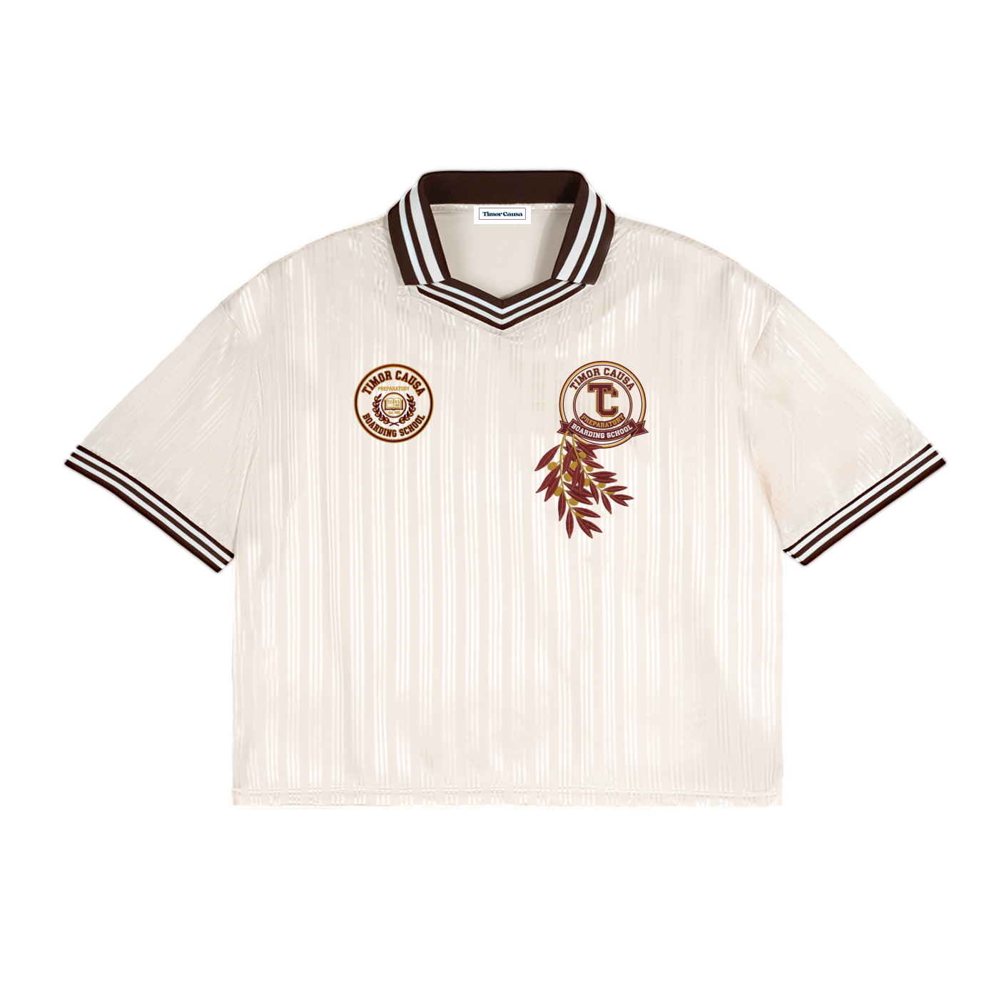 Academy Jacquard V-Neck Jersey