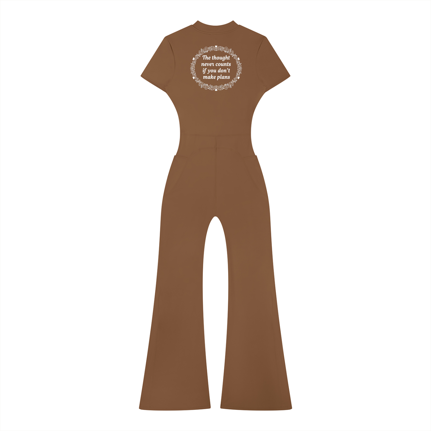 Women’s Tight Flared Leg Quarter-Zip Jumpsuit
