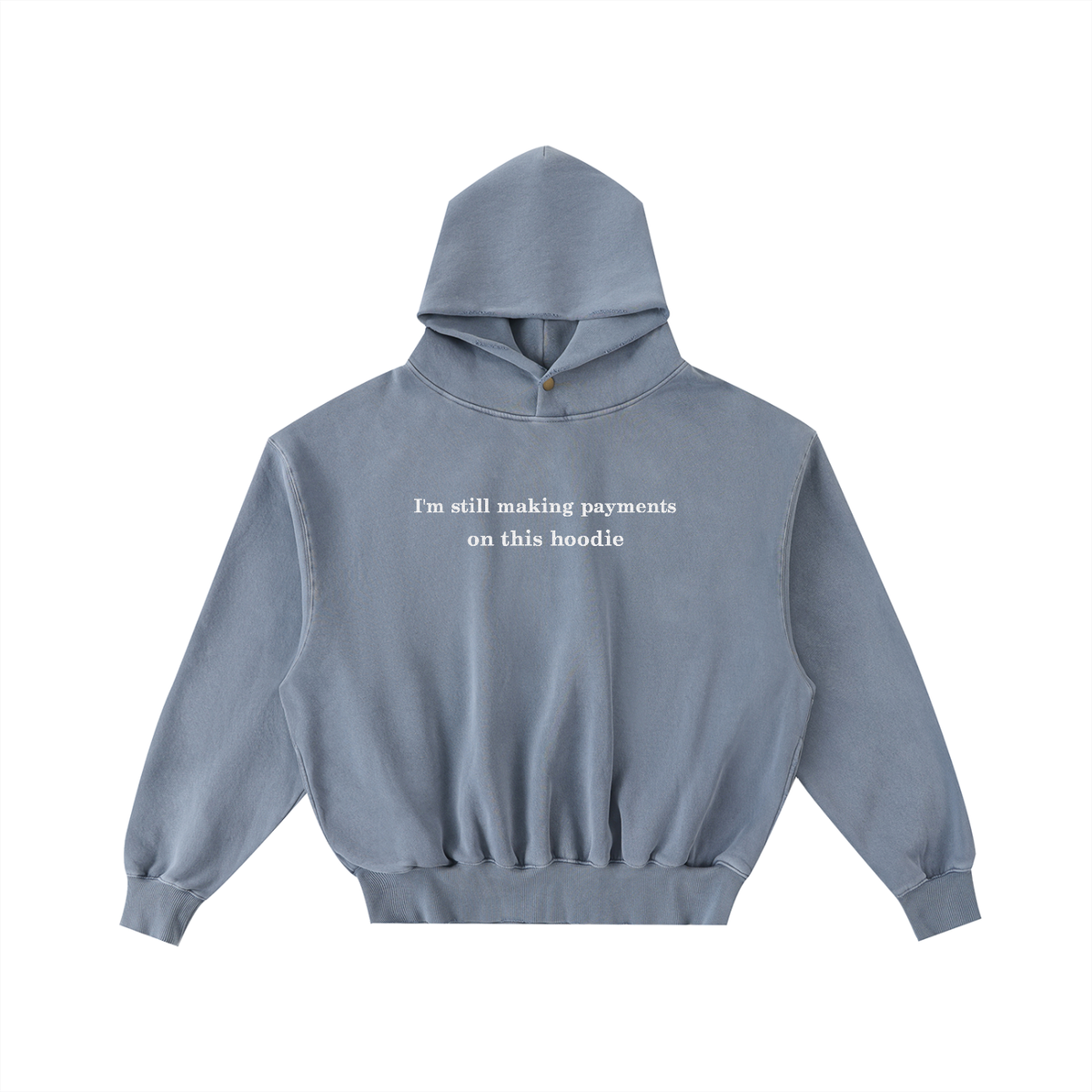 Payments Frayed Enzyme Washed Hoodie