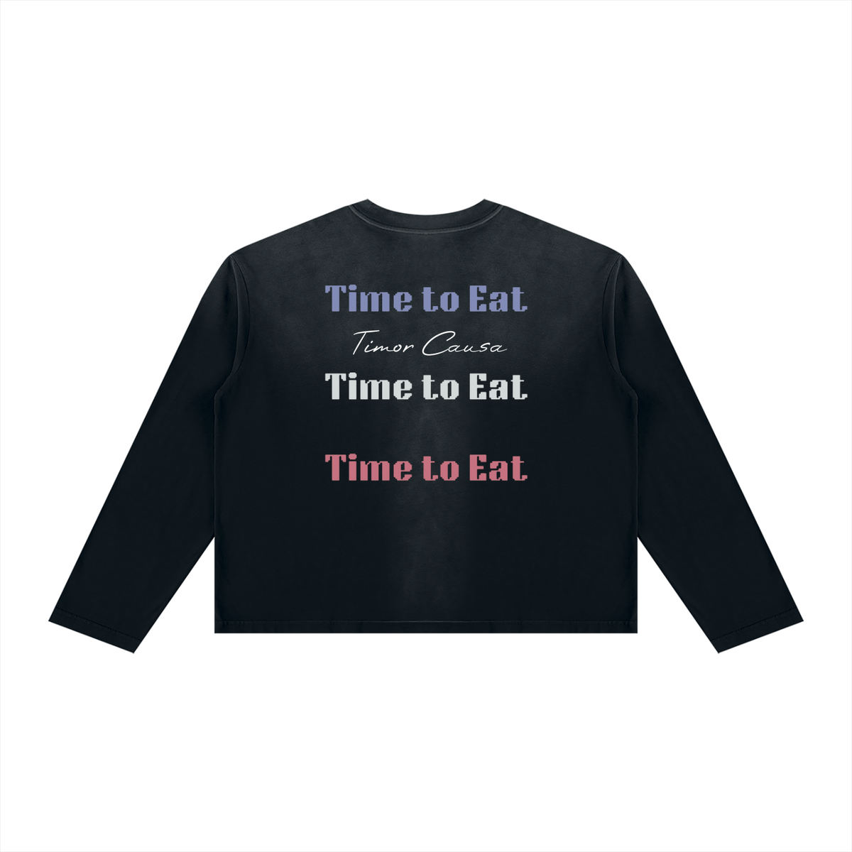 Time To Eat Sunfade Boxy Long Sleeve Tee