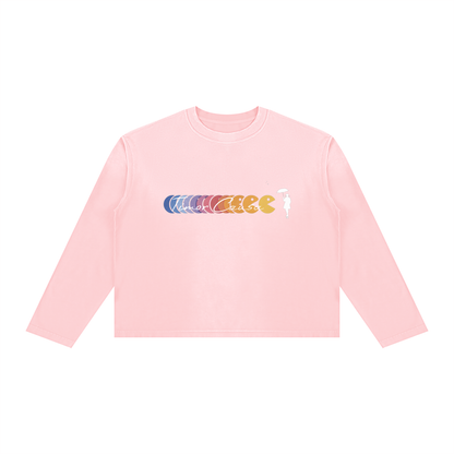 Time To Eat Sunfade Boxy Long Sleeve Tee