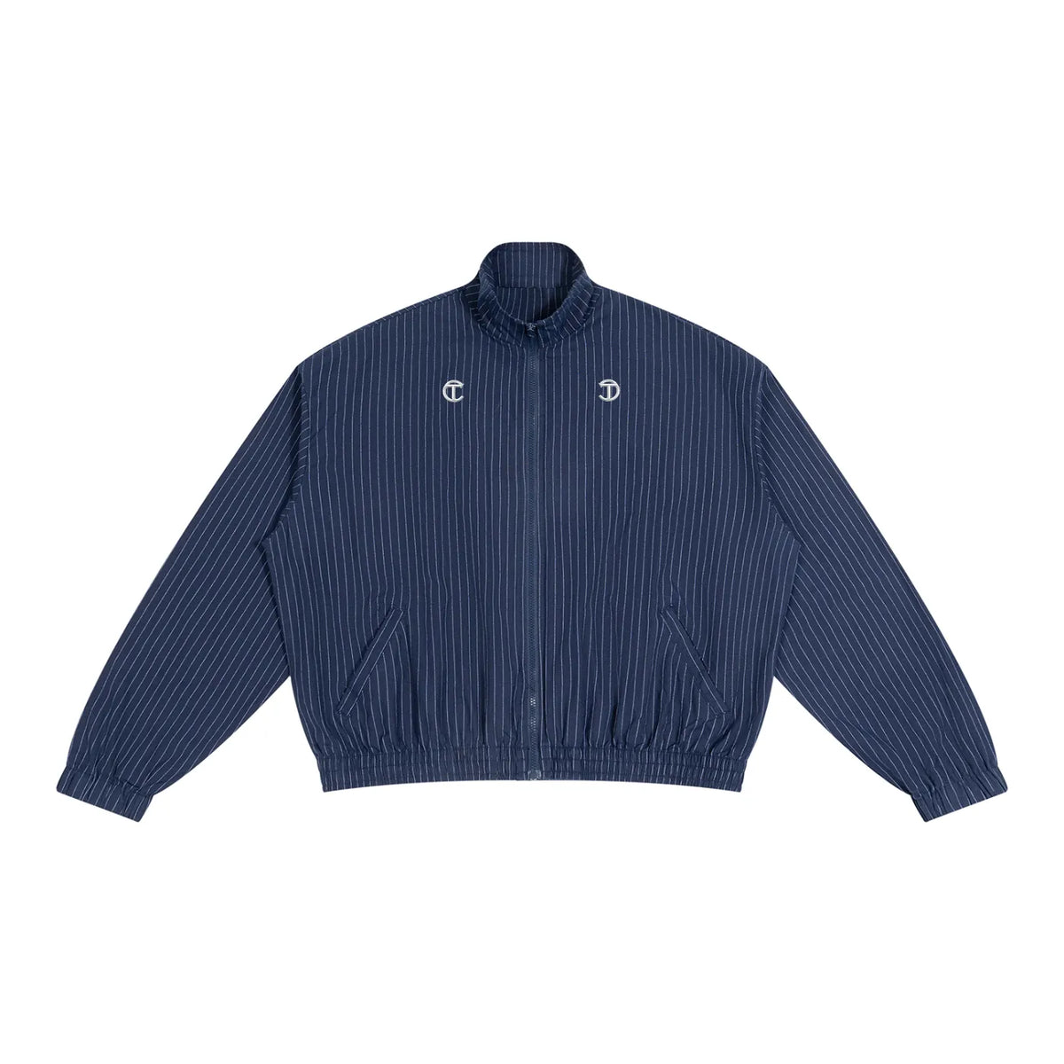 GloPlaid Track Jacket (Navy Pinstripe)