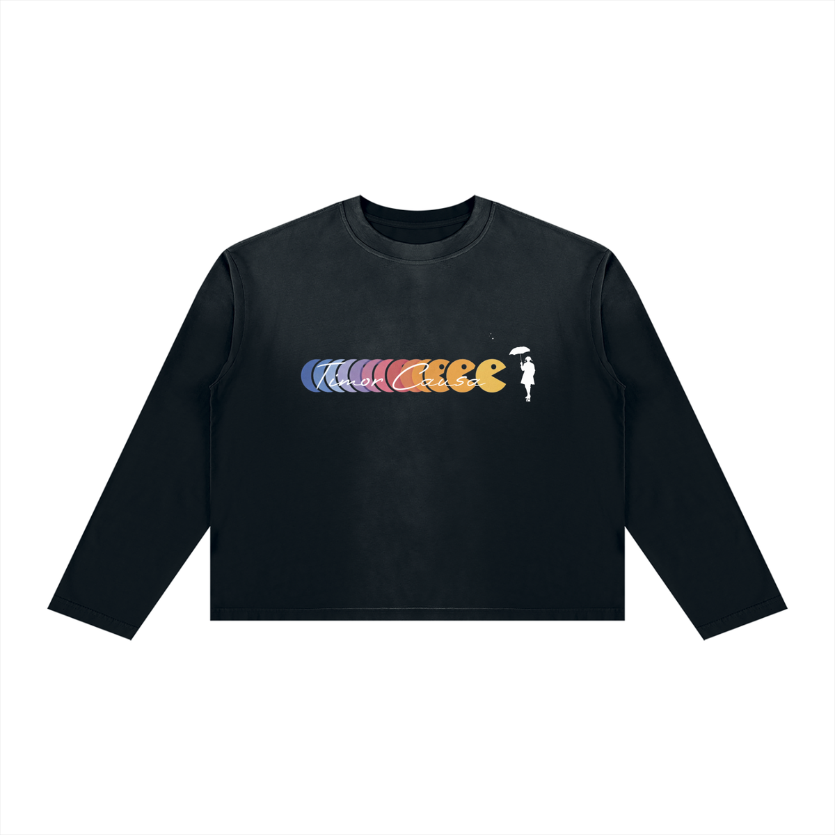 Time To Eat Sunfade Boxy Long Sleeve Tee