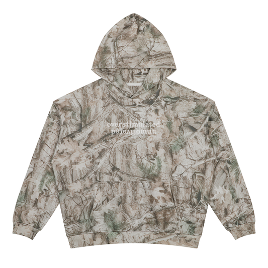 Overstimulated & Unmotivated Tree Camo Hoodie