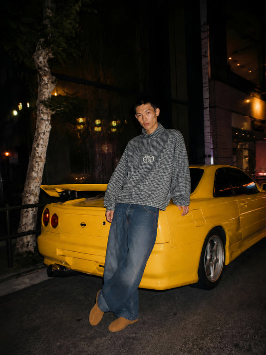 Uni-Plaid Quarter-Zip