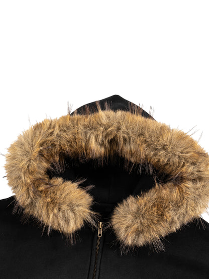 Sanctuary Scribble-Art Fur Bomber